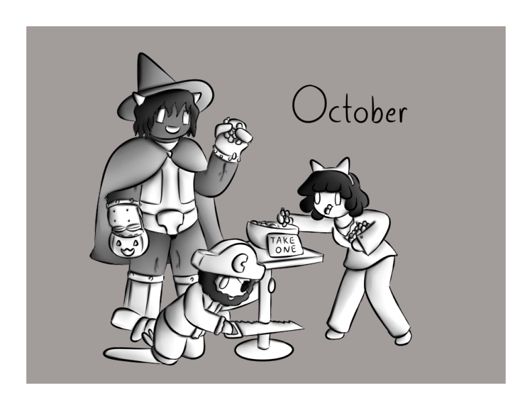 In October, we celebrate getting to eat snacks, and also the spooky and/or quiet Fall aesthetic.